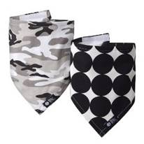 Bazzle Baby Bandabib Set - Black Spot/ Camouflage